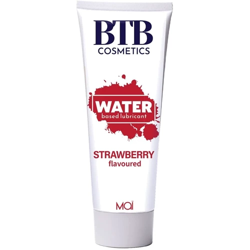 Змазка на водній основі MAI BTB FLAVORED STRAWBERRY з ароматом полуниці (100 мл)