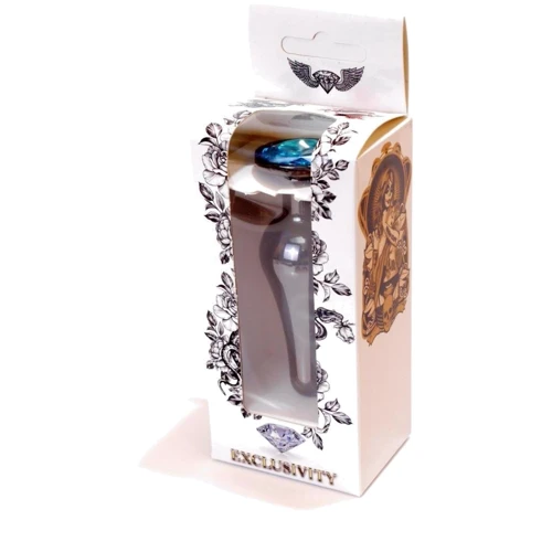 Анальная пробка BOSS Series Exclusivity Jewellery Dark Silver Butt Plug Light Blue: Тип Анальные пробки