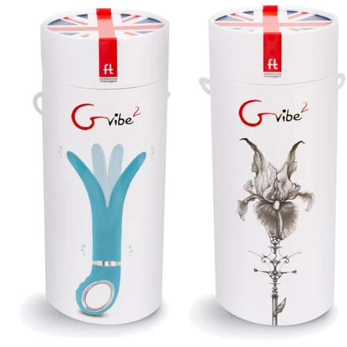 Анатомічний вибромассажер GVibe 2 - Gvibe (Англія), блакитний: Діаметр, см 3.7