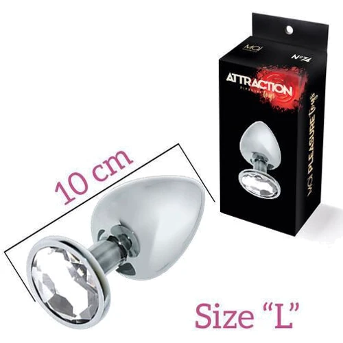 Анальная пробка с кристаллом MAI Attraction Toys №74 L: Для кого Унисекс