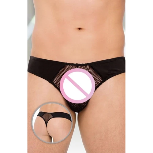 Чоловічі труси SoftLine - Thong 4514, M/L (black)