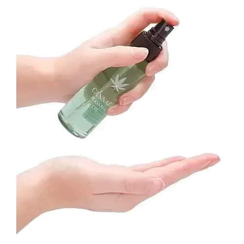 Масажна олія Shots - Cannabis Massage Oil, 100 мл: Ефект Зволожуючий, Розслабляючий