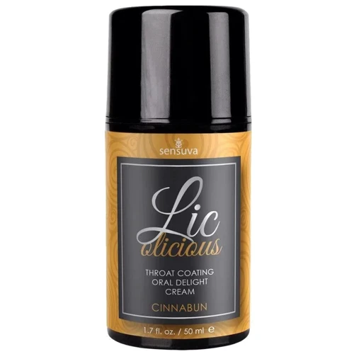 Гель для минета Sensuva - Lic-o-licious Cinnabun (50 мл), маслянистий, без цукру