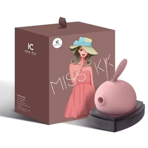 Вакуумный стимулятор с вибрацией KisToy Miss KK Pink: Длина, см 8.5