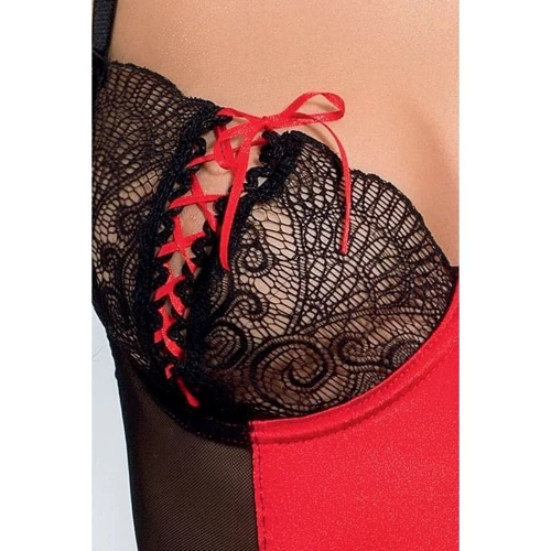 Корсет Passion Exclusive RODOS CORSET red XXL/XXXL: Материал Полиэстер