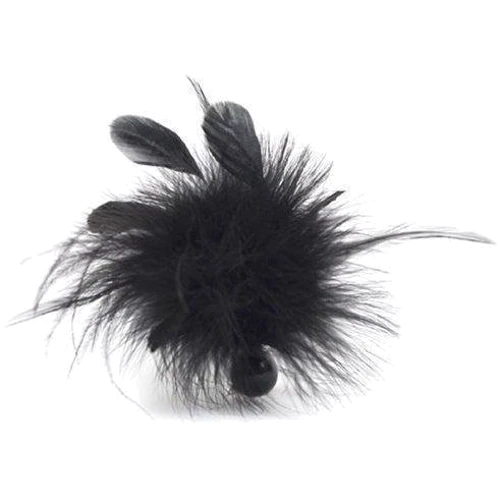 Метелочка Bijoux Indiscrets Pom Pom - feather tickler: Цвет черный