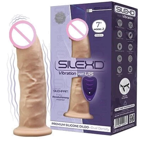 Фаллоимитатор с вибрацией SilexD Premium Silicone Dildo Model 2 Size 7" + LRS: Наличие вибрации Есть