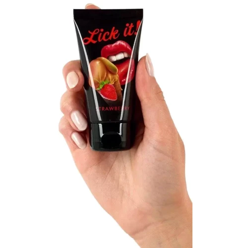 Лубрикант оральный Lick-it Strawberry, 50 мл: Тип Оральные