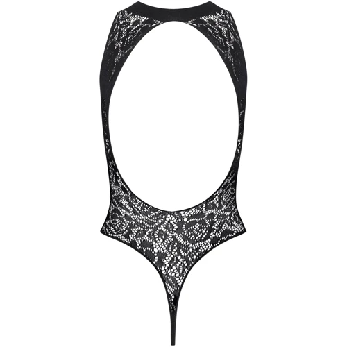 Ажурное боди с вырезом Obsessive B129 black S/M/L: Материал Нейлон