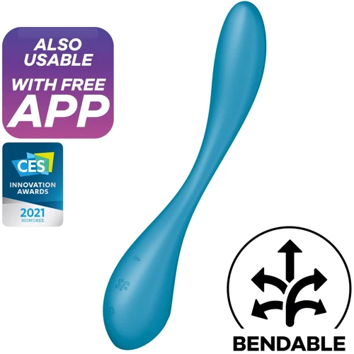 Универсальный смарт-вибратор Satisfyer G-Spot Flex 5+ Petrol