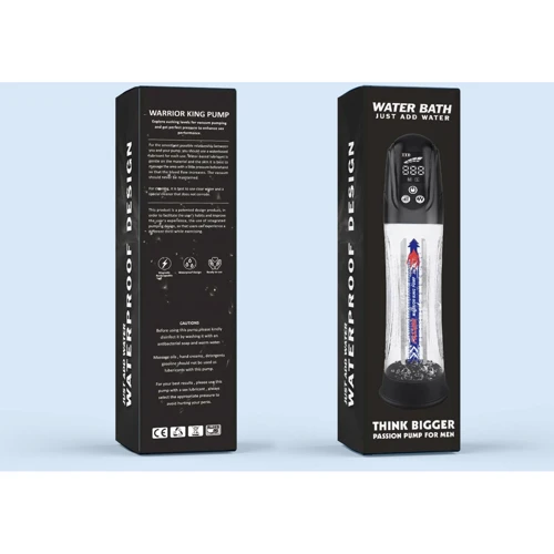 Автоматическая гидропомпа 2в1 (вода/воздух) Men Powerup Water Bath с LED дисплеем: Материал Пластик