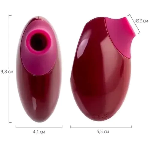 Вакуумний кліторальний стимулятор A-Toys Myrty, burgundy: Призначення Вакуумні