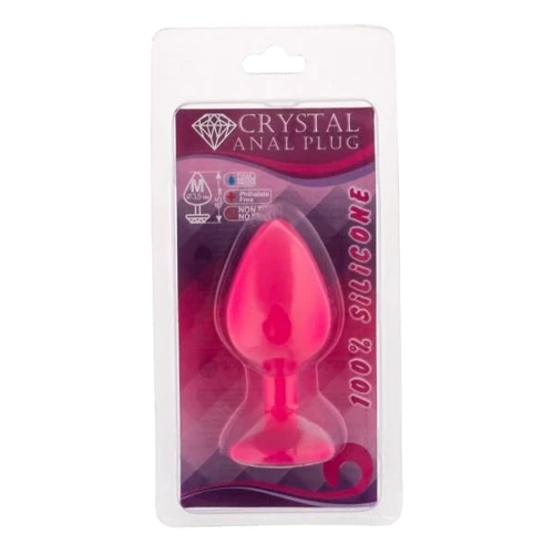 Анальная пробка CRYSTAL Pink Silicone Amethyst, M: Для кого Унисекс