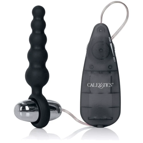 Анальная вибро-пробка Booty Call Booty Shaker, 10.3x2.5 см, черный