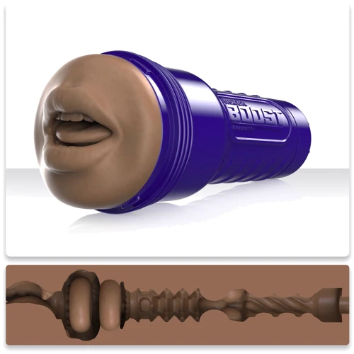 Мастурбатор-ротик Fleshlight Boost Blow Medium Dark Flesh (плавающие кольца Turbo Tech)