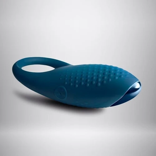 Эрекционное кольцо с вибрацией Rocks Off Empower Blue фото 5