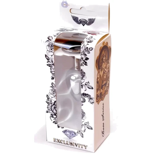 Анальная пробка Boss Series - Jewellery Silver PLUG Black S (BS6400013): Особенности С кристаллами