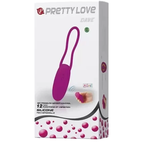 Віброяйце з дистанційним керуванням Pretty Love - DAVE 12 Functions USB, BI-014237 фото 7