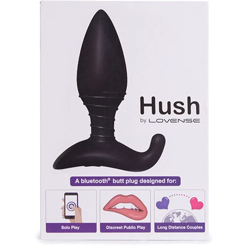 Анальная пробка со смарт-приложением. Для пар и моделей-вебкам Lovense Hush средняя, 12x4.45 см: Тип Анальные пробки