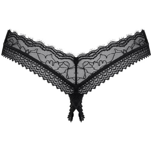 Трусики Obsessive Medilla crotchless thong M/L: Фактура Сетка, Ажурная