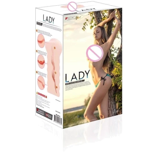 Мастурбатор Kokos Lady: Матеріал TPE (термопластичний еластомер)