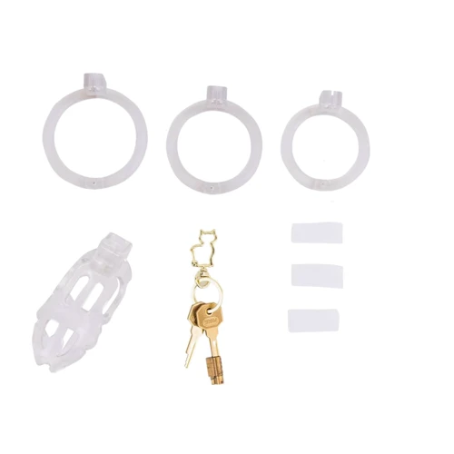 Клетка для пениса LOCKINK Sevanda Plastic Penis Chastity Cage - Transparent фото 7