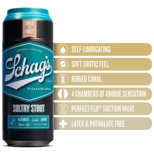 Мастурбатор Schag's by Blush - Sultry Stout Masturbator - Frosted: Материал TPE (термопластичный эластомер)