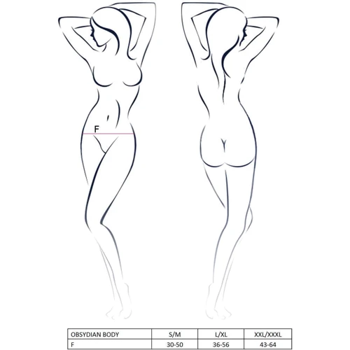 Сексуальное боди Passion OBSYDIAN BODY black XXL/XXXL: Для кого Для полных