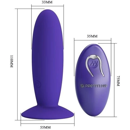 Анальная пробка с вибрацией Pretty Love Remote Control Vibrating Plug Youth: Тип Анальные пробки