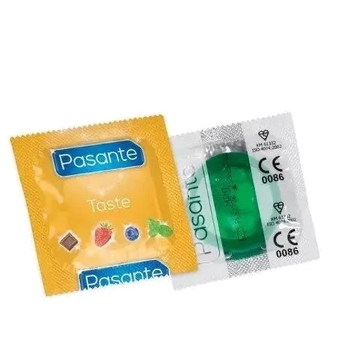 Презерватив Pasante Taste Mint зі смаком м'яти: Тип Ароматизированные