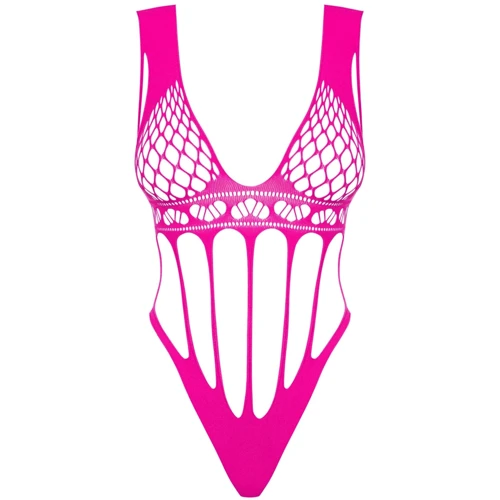 Спокусливе боді Obsessive B121 raspberry S/M/L: Матеріал Нейлон