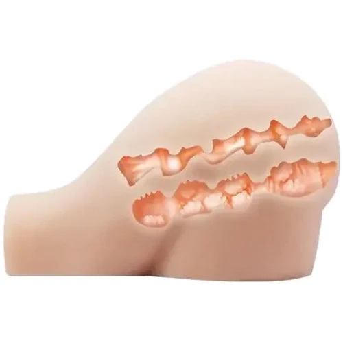 Мастурбатор с вибрацией LYBAILE Crazy Bull Masturbator Vagina and Ass Vibrating Flesh: Материал TPR (термопластичная резина)