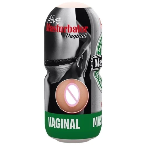 Недорогий мастурбатор-вагіна Alive Heineken Vagina у вигляді банки пива: Матеріал TPE (термопластичний еластомер)