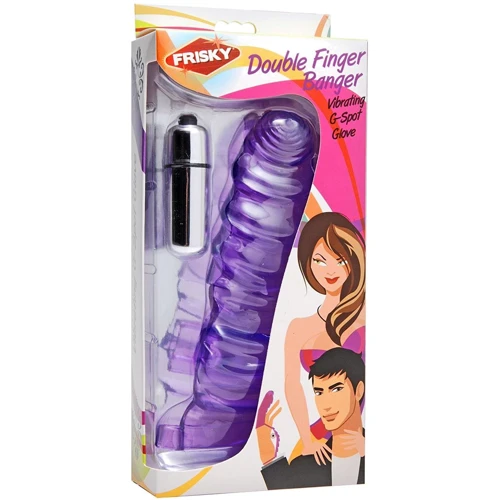 Double Finger Banger Vibrating G-Spot Glove - насадка на палец: Для кого Унисекс