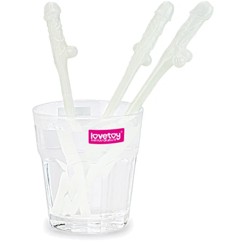 Трубочки для напитков LoveToy Jokes&Parties Glow In The Dark Willy Penis Straws, 9 шт.: Производитель LOVETOY