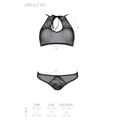 Комплект Passion URSULA SET white S/M: бра, трусики з ажурним декором та відкритим кроком: Для кого Для женщин