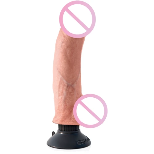 Вибратор Vibrating King Cock 9 with Balls, 20.7x5.7 см