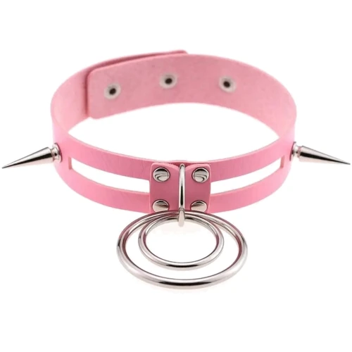 Чокер-нашийник SKN-AS15 PINK