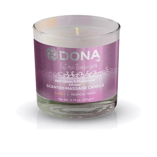 Масажна свічка DONA Scented Massage Candle Tropical Tease SASSY (135 гр)
