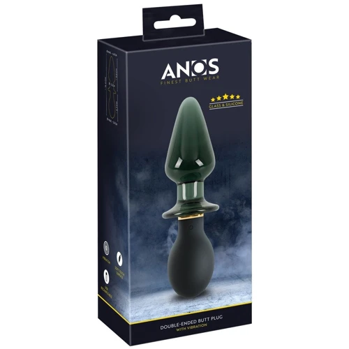 Двухсторонняя анальная пробка Orion ANOS Double-Ended Butt Plug with Vibration фото 5