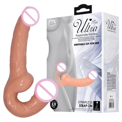 Безремневой страпон LYBAILE Ultra Strapless Strap On 5.9": Тип крепления Безремневые