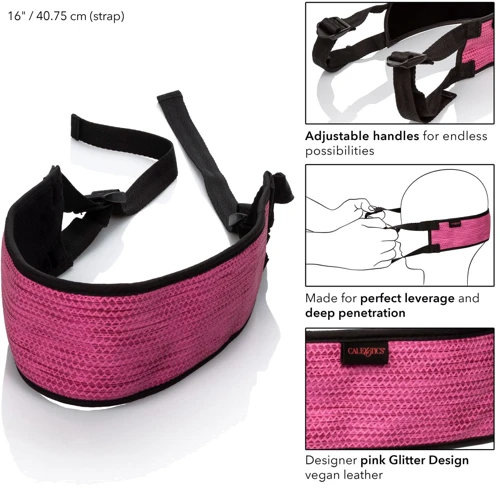 Пов'язка California Exotic Novelties Tickle Me Pink BJ Strap: Для кого Унисекс
