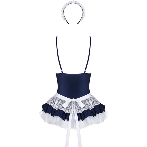 Костюм горничной Obsessive 872-CST-6 costume, S/M: Вид Костюмы