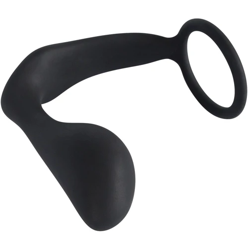Кільце ерекційне Black Velvets Ring & Plug фото 4