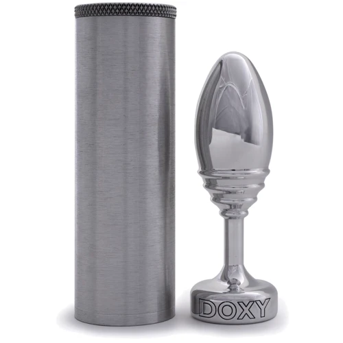 Анальний корок DOXY Butt Plug RIBBED: Наявність вібрації  Нет