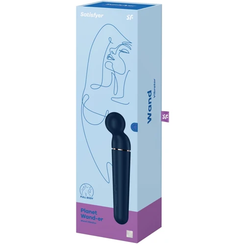 Вібромасажер Satisfyer Planet Wand-er Blue/Rosegold: Тип управління кнопкове
