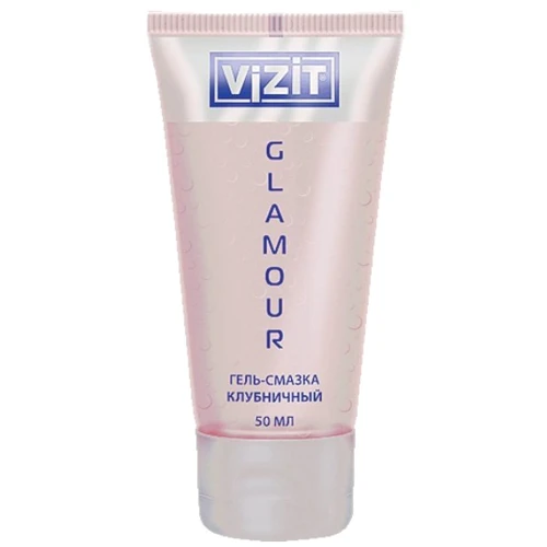 Гель-смазка Vizit Glamour (клубничный) 50 мл