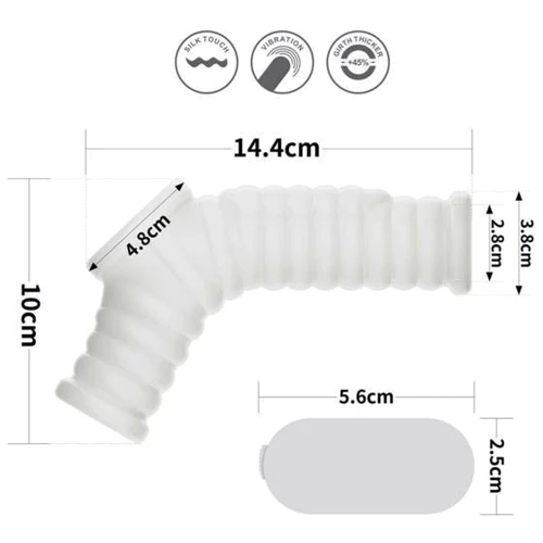 Насадка на член LoveToy Knights Ring Vibrating Wave With Scrotum Sleeve White: Назначение Для утолщения