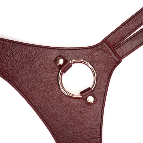 Трусики для страпона Liebe Seele Wine Red Strap on Harness фото 6