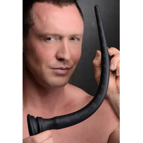 Гнучкий силіконовий анальний стимулятор Hosed 15" S Tapered Silicone Hose (чорний) фото 7